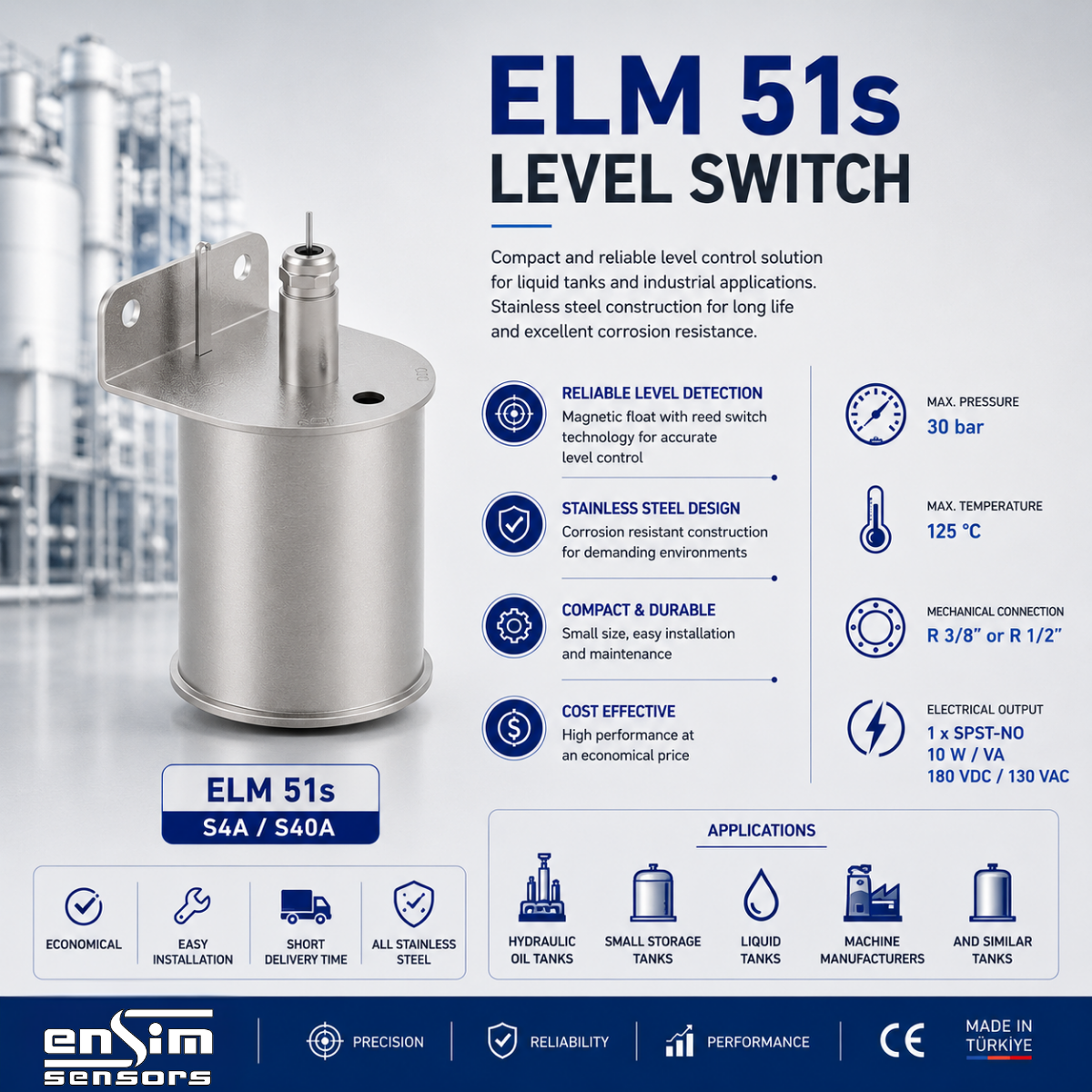 ELM 51s Level Switch: Compact and Reliable Level Control for Bilge and Tank Applications