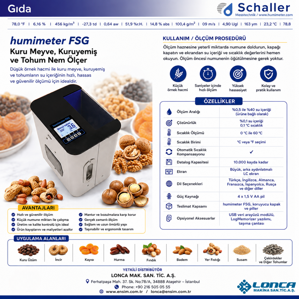 humimeter FSG: Non-Destructive Moisture Measurement for Nuts and Kernels