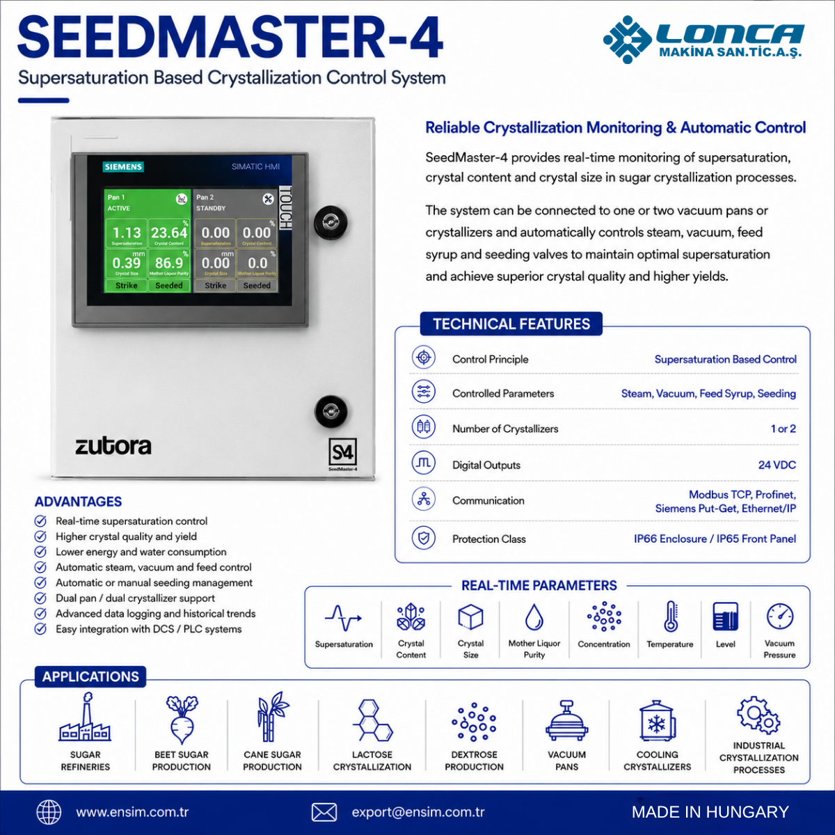 SeedMaster-4: Supersaturation-Based Crystallization Control for Sugar Production